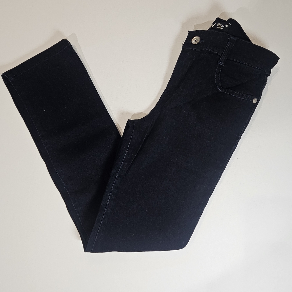 LEI Jeans Juniors‎ Size 12 Dark Wash Kate Low Rise Skinny Retro Y2K Style Denim